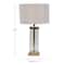 CosmoLiving by Cosmopolitan 25" Gold Metal Transitional Table Lamp